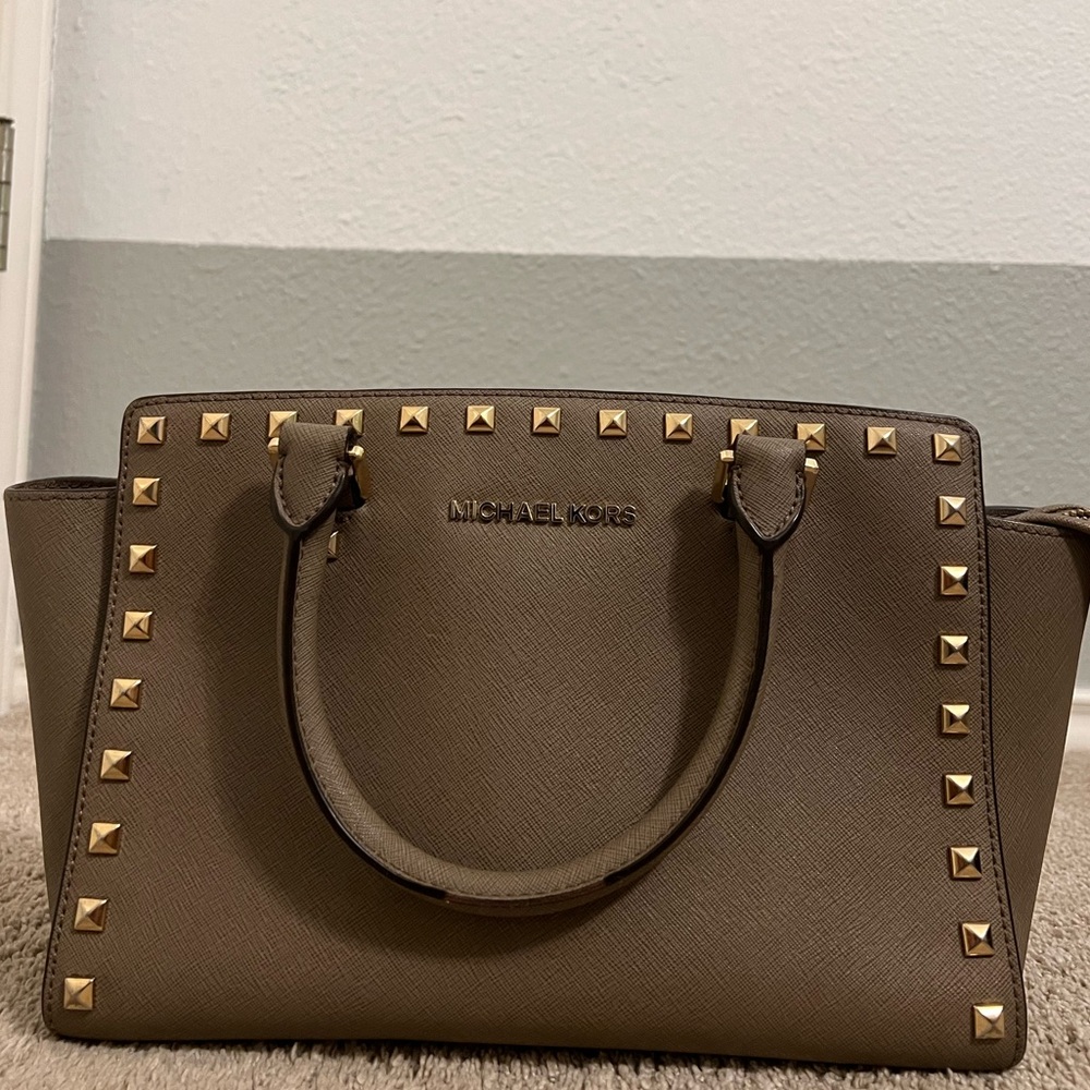 Michael Kors studded satchel
